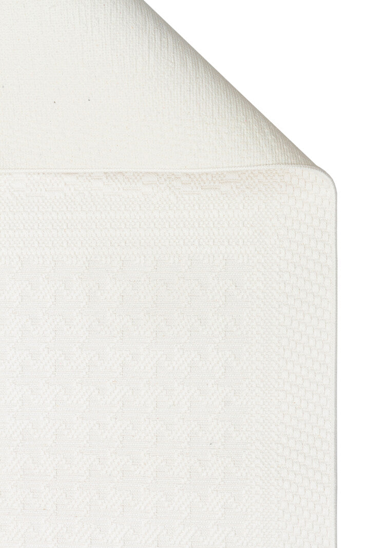 Mono MNO LUX 02 Beyaz -Yıkanabilir Kaymaz Kilim Halı